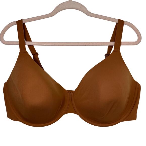 44D NWT SKIMS Fits Everybody T-Shirt Bra Bronze Underwire Seamless Comfort - Picture 1 of 5